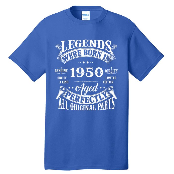 Vintage Legend Made In 1950 The Original Birthday Tall T-Shirt