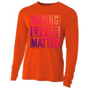 Vaping Lives Matter #Dont Ban Vaping Great Gift Cooling Performance Long Sleeve Crew