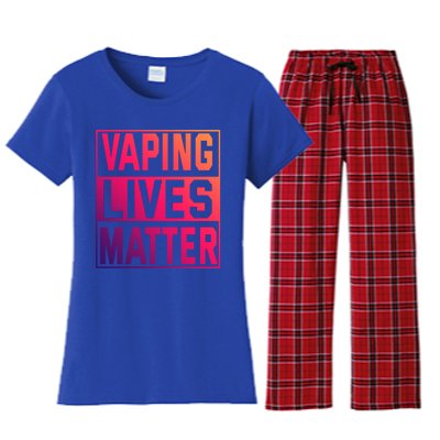 Vaping Lives Matter #Dont Ban Vaping Great Gift Women's Flannel Pajama Set