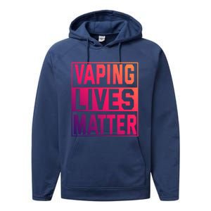 Vaping Lives Matter #Dont Ban Vaping Great Gift Performance Fleece Hoodie