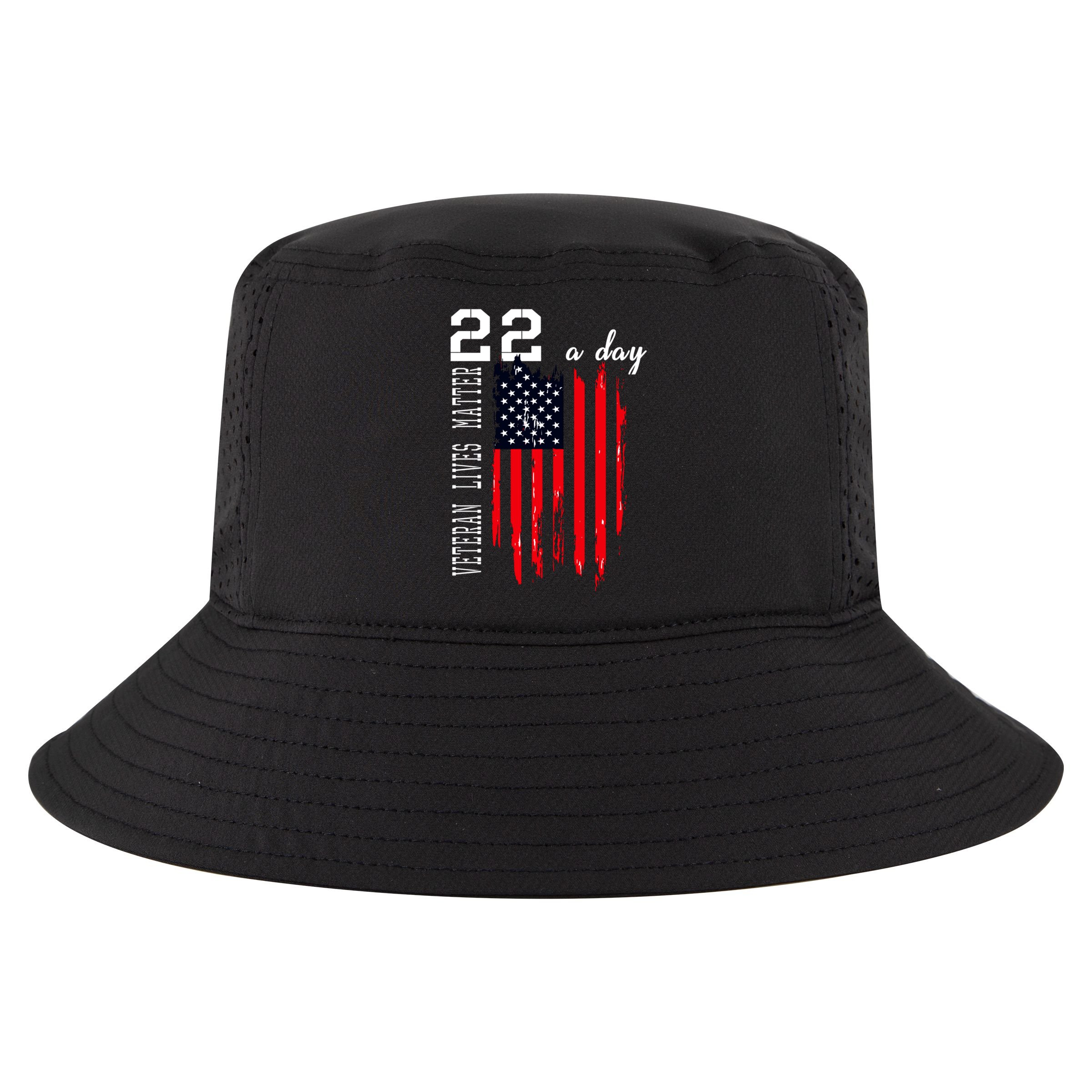 Veteran Lives Matter Suicide Awareness Ptsd Veteran 22 Day Cool Gift Cool Comfort Performance Bucket Hat