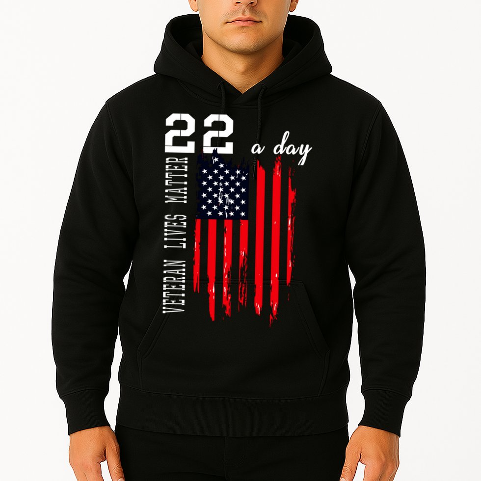 Veteran Lives Matter Suicide Awareness Ptsd Veteran 22 Day Cool Gift Hoodie