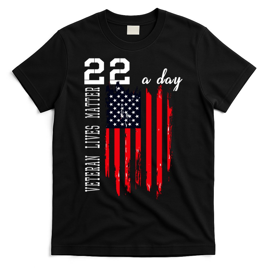 Veteran Lives Matter Suicide Awareness Ptsd Veteran 22 Day Cool Gift T-Shirt