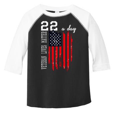 Veteran Lives Matter Suicide Awareness Ptsd Veteran 22 Day Cool Gift Toddler Fine Jersey T-Shirt