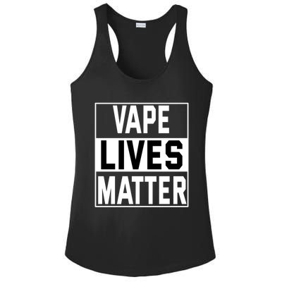 Vape Lives Matter #Dont Ban Vaping Funny Gift Ladies PosiCharge Competitor Racerback Tank