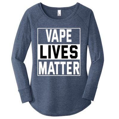 Vape Lives Matter #Dont Ban Vaping Funny Gift Women's Perfect Tri Tunic Long Sleeve Shirt