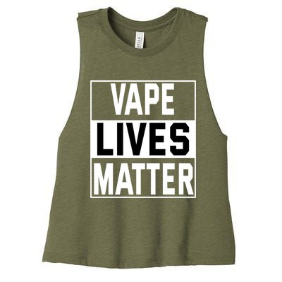 Vape Lives Matter #Dont Ban Vaping Gift Women's Racerback Cropped Tank