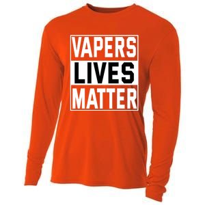 Vapers Lives Matter #Dont Ban Vaping Cool Gift Cooling Performance Long Sleeve Crew