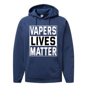 Vapers Lives Matter #Dont Ban Vaping Cool Gift Performance Fleece Hoodie