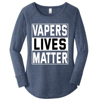 Vapers Lives Matter #Dont Ban Vaping Cool Gift Women's Perfect Tri Tunic Long Sleeve Shirt