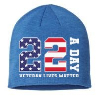 Veteran Lives Matter 22 Soldier Patriotic Gift Sustainable Beanie