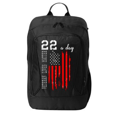 Veteran Lives Matter Suicide Awareness PTSD Veteran 22 Day City Backpack