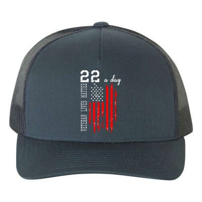 Veteran Lives Matter Suicide Awareness PTSD Veteran 22 Day Yupoong Adult 5-Panel Trucker Hat