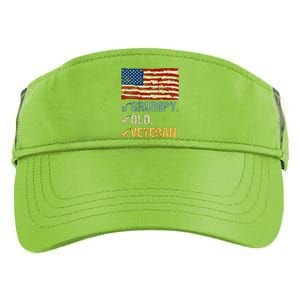 Veteran Lives Matter Grumpy Old Veteran Vietnam Veterans Day Cool Gift Adult Drive Performance Visor