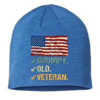 Veteran Lives Matter Grumpy Old Veteran Vietnam Veterans Day Cool Gift Sustainable Beanie