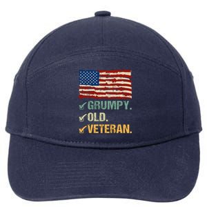 Veteran Lives Matter Grumpy Old Veteran Vietnam Veterans Day Cool Gift 7-Panel Snapback Hat