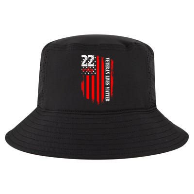 Veteran Lives Matter Suicide Awareness Ptsd Veteran 22 Day Cool Comfort Performance Bucket Hat