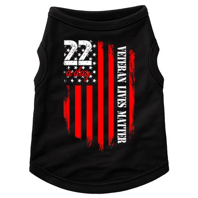 Veteran Lives Matter Suicide Awareness Ptsd Veteran 22 Day Doggie Tank