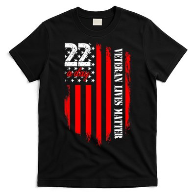 Veteran Lives Matter Suicide Awareness Ptsd Veteran 22 Day T-Shirt