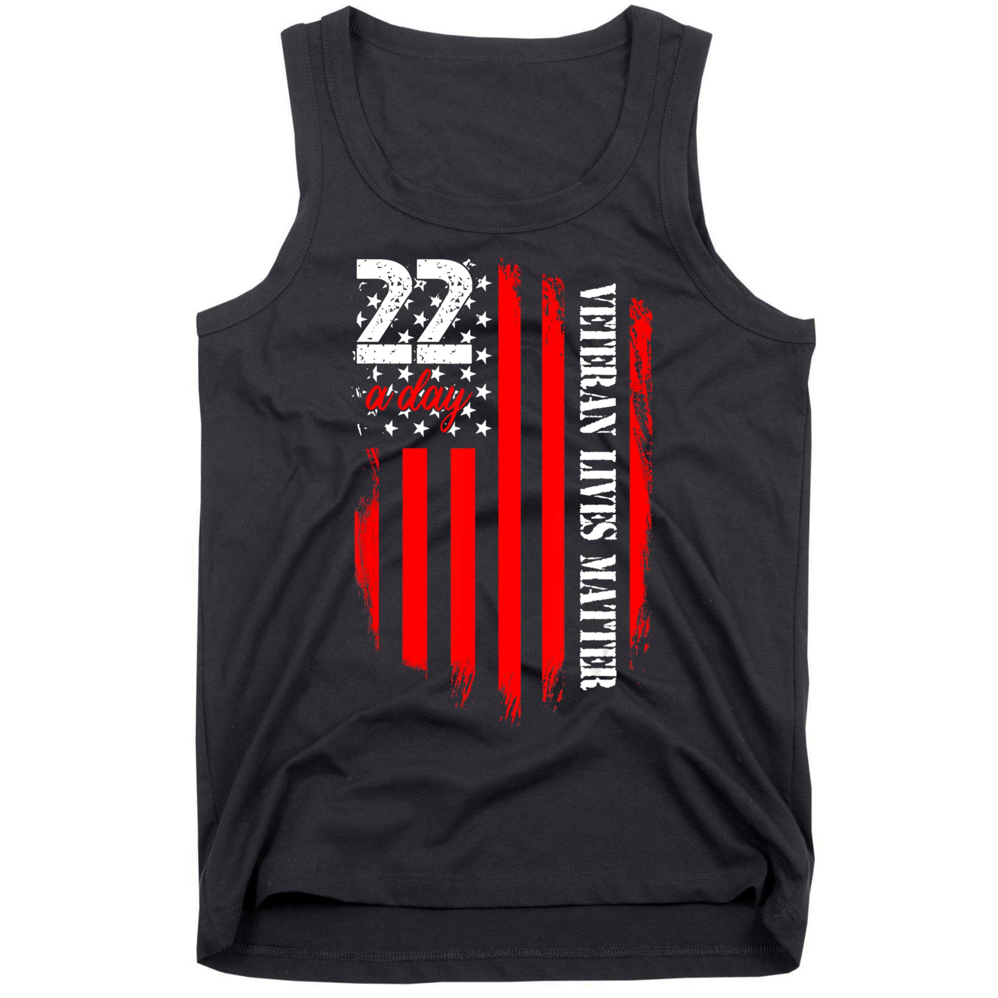 Veteran Lives Matter Suicide Awareness Ptsd Veteran 22 Day Tank Top