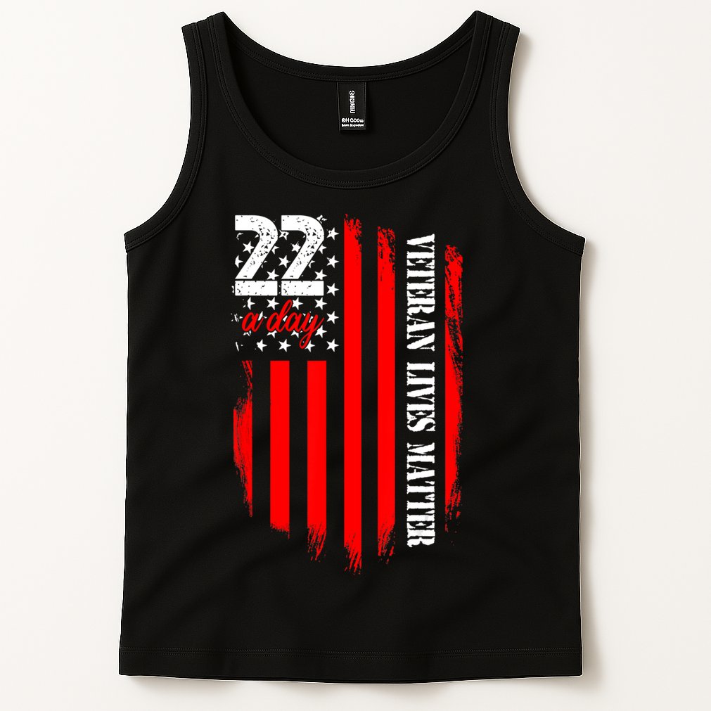 Veteran Lives Matter Suicide Awareness Ptsd Veteran 22 Day Tank Top