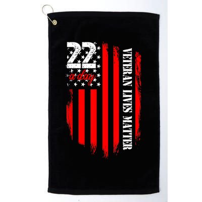 Veteran Lives Matter Suicide Awareness Ptsd Veteran 22 Day Golf Towel