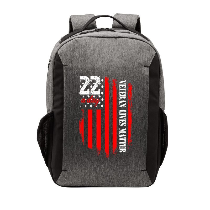 Veteran Lives Matter Suicide Awareness Ptsd Veteran 22 Day Vector Backpack