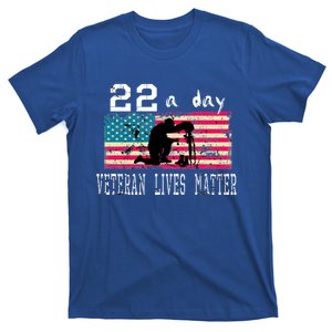 Veteran Lives Matter Suicide Awareness Ptsd Veteran 22 A Day Gift T-Shirt