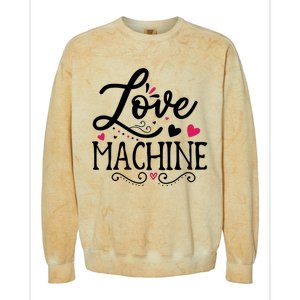 Valentine Love Machine Colorblast Crewneck Sweatshirt