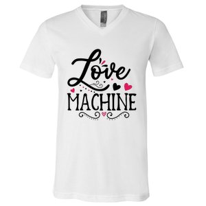 Valentine Love Machine V-Neck T-Shirt