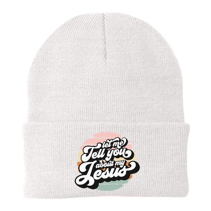 Vintage Let Me Tell You About My Jesus Christian Believers Knit Cap Winter Beanie