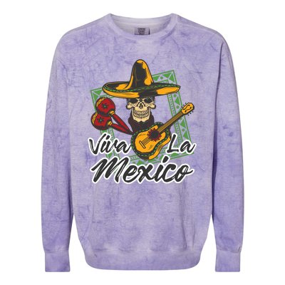 Viva La Mexico Colorblast Crewneck Sweatshirt