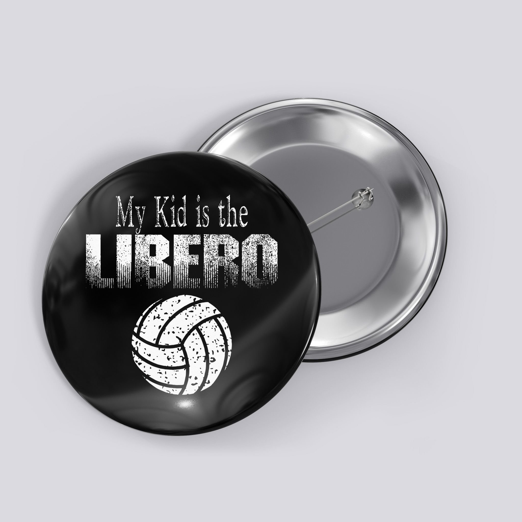 Volleyball Libero Mom Or Dad Button