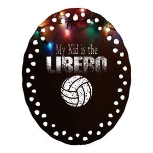 Volleyball Libero Mom Or Dad Ceramic Oval Ornament