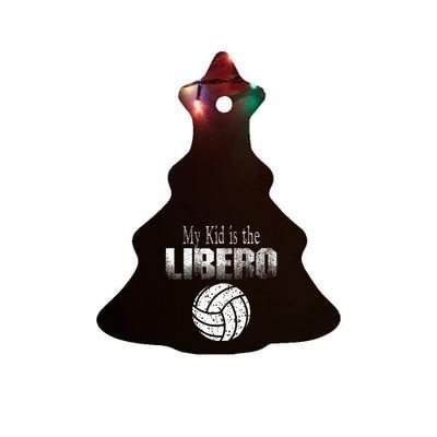 Volleyball Libero Mom Or Dad Ceramic Tree Ornament