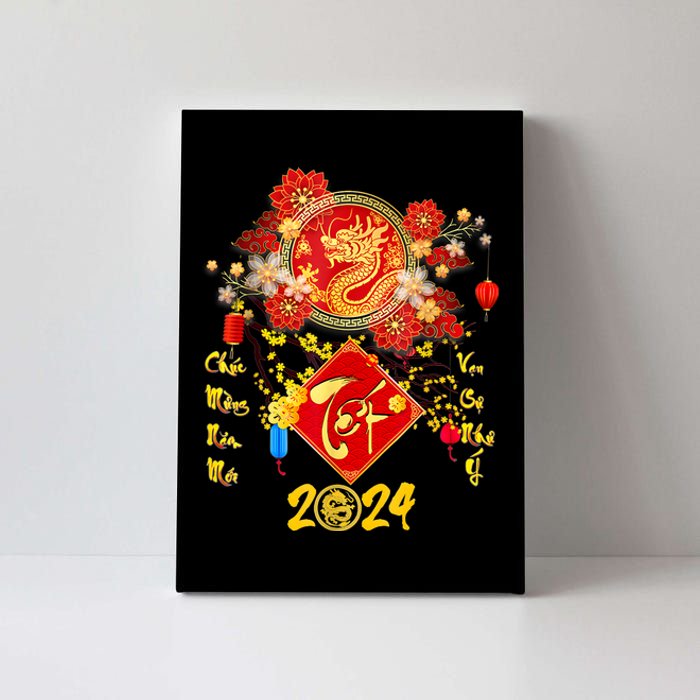 Vietnamese Lunar New Year 2024 Tet Viet Chuc Mung Nam Moi Canvas