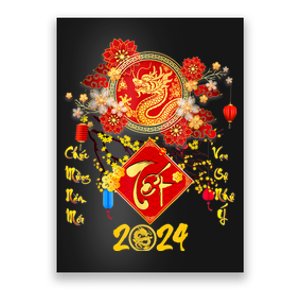 Vietnamese Lunar New Year 2024 Tet Viet Chuc Mung Nam Moi Poster