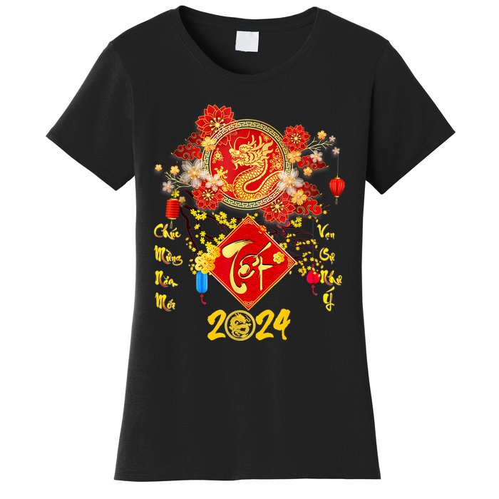 Vietnamese Lunar New Year 2024 Tet Viet Chuc Mung Nam Moi Women's T-Shirt