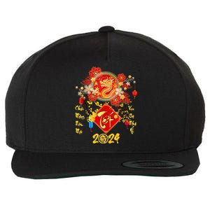 Vietnamese Lunar New Year 2024 Tet Viet Chuc Mung Nam Moi Wool Snapback Cap