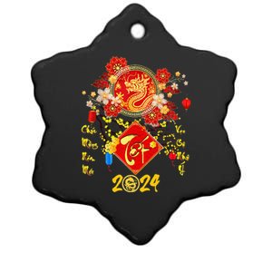 Vietnamese Lunar New Year 2024 Tet Viet Chuc Mung Nam Moi  Ceramic Star Ornament