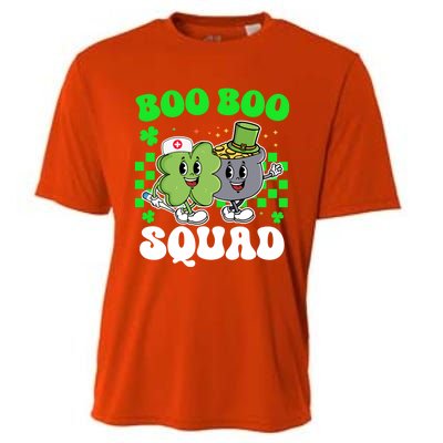 Vintage Lucky Nurse Boo Boo Squad St Patricks Day Team Gift Cooling Performance Crew T-Shirt