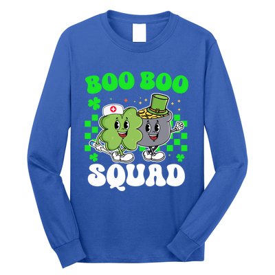 Vintage Lucky Nurse Boo Boo Squad St Patricks Day Team Gift Long Sleeve Shirt