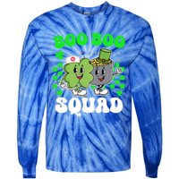 Vintage Lucky Nurse Boo Boo Squad St Patricks Day Team Gift Tie-Dye Long Sleeve Shirt