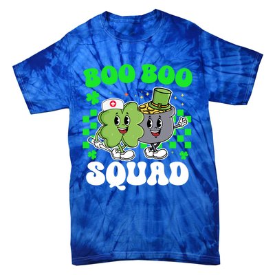 Vintage Lucky Nurse Boo Boo Squad St Patricks Day Team Gift Tie-Dye T-Shirt