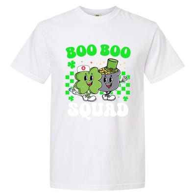 Vintage Lucky Nurse Boo Boo Squad St Patricks Day Team Gift Garment-Dyed Heavyweight T-Shirt