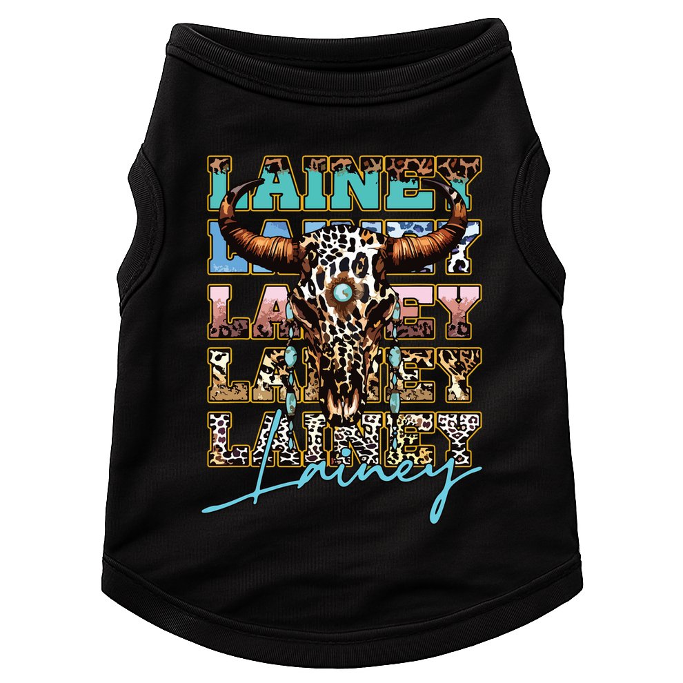 Vintage Lainey Name Personalized Love Animal Awesome Apparel Doggie Tank