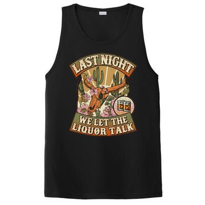 Vintage Last Night We Let The Liquor Talk PosiCharge Competitor Tank