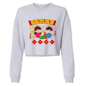 Vietnamese Lunar New Year 2025 Tet Viet Chuc Mung Nam Moi Cropped Pullover Crew