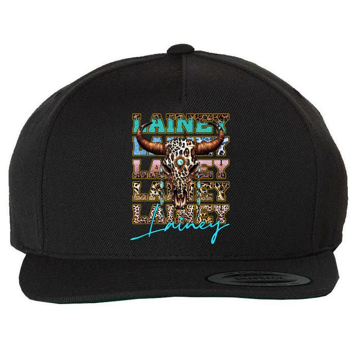 Vintage Lainey Name Personalized Love Animal Awesome Wool Snapback Cap