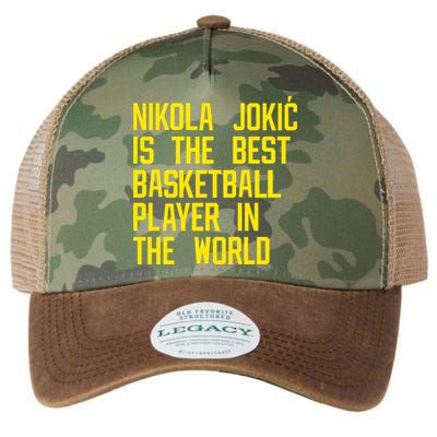 Vic Lombardi Nikola Jokic Best Basketball Player In The World Legacy Tie Dye Trucker Hat